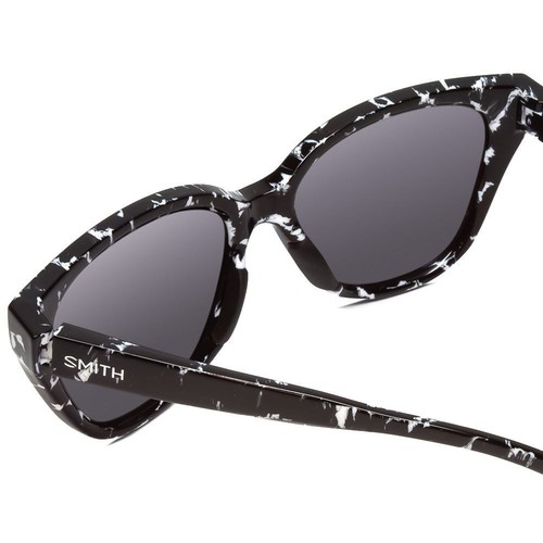 Pre-owned Smith Era Women Cateye Sunglasses Black Tortoise/cp Polarized Purple Mirror 55mm In Multicolor