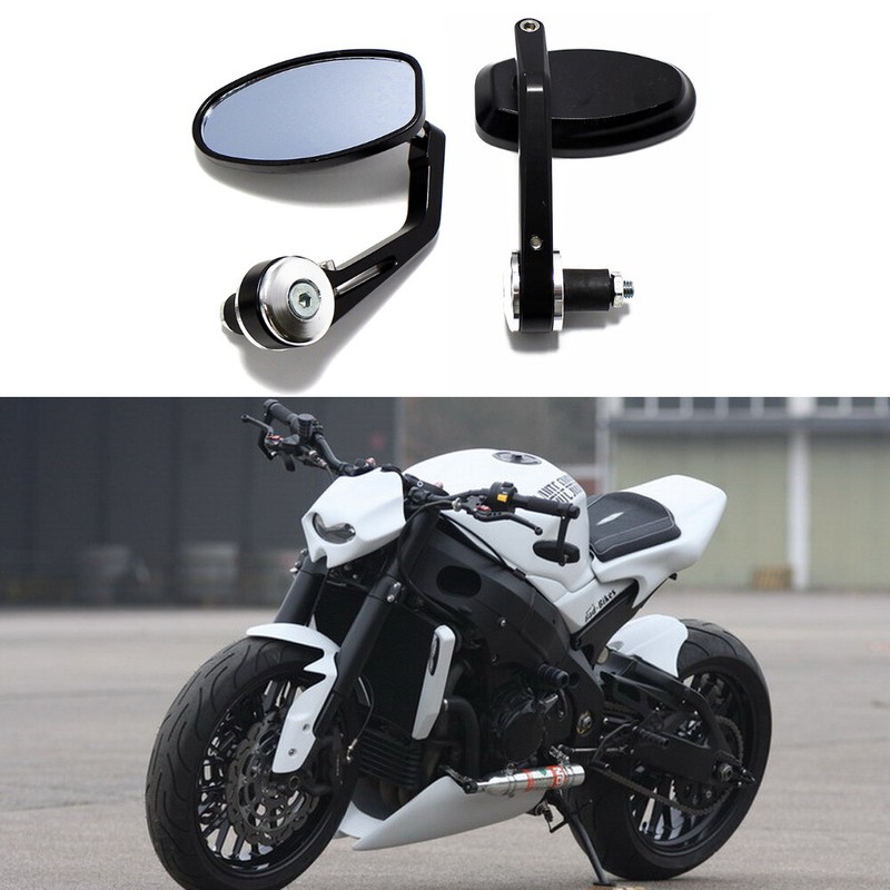 Motorcycle 7/8'' Handle Bar End Mirrors for Suzuki GSXR1000 GSXR750
