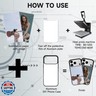 FOQENCCI Sublimation Blank Phone Case Compatible for iPhone 17 Pro Max/5 Pieces,Shockproof Soft TPU Printable Picture Heat Press Transfer DIY Customize Phone Covers Black
