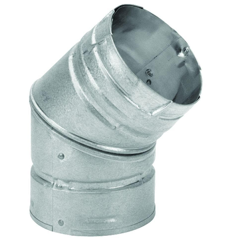DuraVent Elbow Pipe 45 Degree Venting System Pellet Vent 3 Inch Stove Accessory