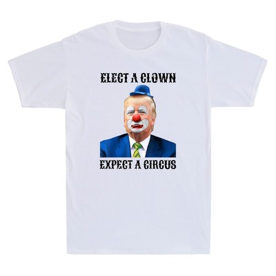 Elect A Clown Expect A Circus Funny Clown Meme Humor Quote Vintage Men's T-Shirt