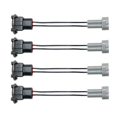 Injector PnP Adapters - EV1 Bosch Jetronic female to Denso male-Wired-Set of 4