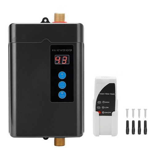 110V Electric Tankless Instant Hot Water Heater Under Sink Tap Bathroom