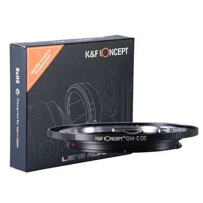 K&F Concept adapter for Olympus OM mount lens to Canon EOS camera 60D 550D 5D3