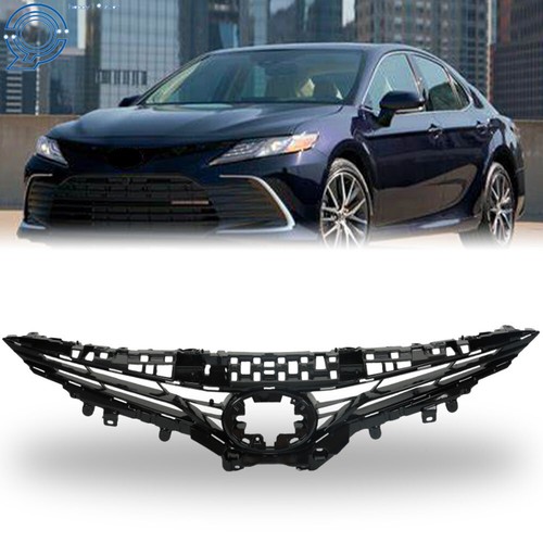 For 2021-2022 Toyota Camry LE XLE Front Bumper Upper Grille Black 5311106F30