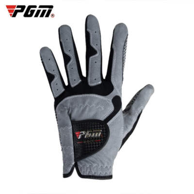 PGM Golf Left Hand Microfiber Cloth Anti-Slip Single Gloves for Men (Color:Grey