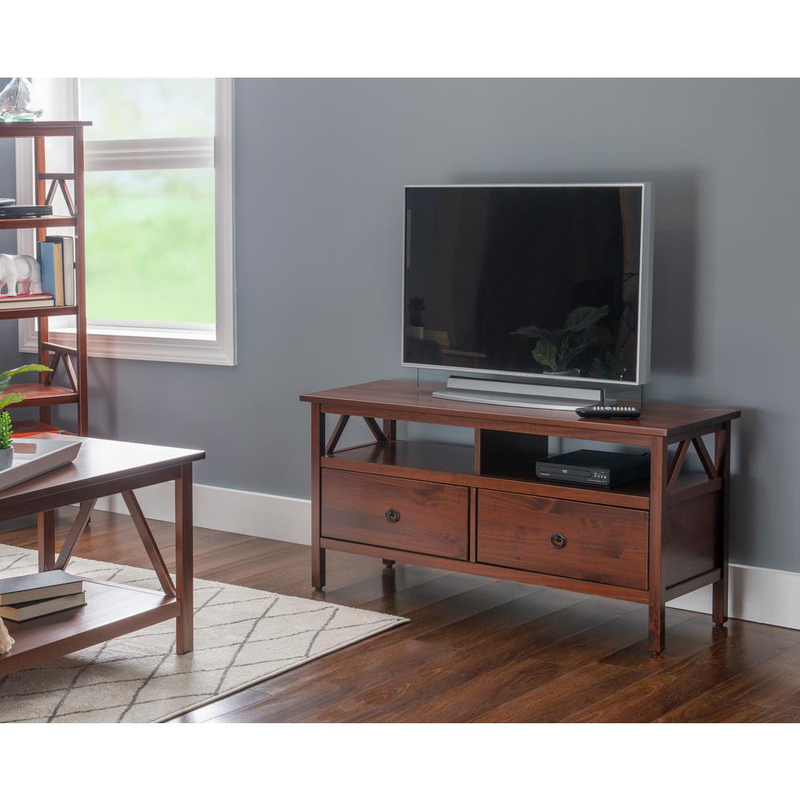 Fits Tvs Up To 40 In. With Storage Doors 44 In. Antique Toba