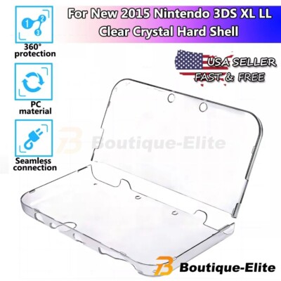 For New 2015 Nintendo 3DS XL/LL Clear Crystal Hard Shell Protective Case Cover