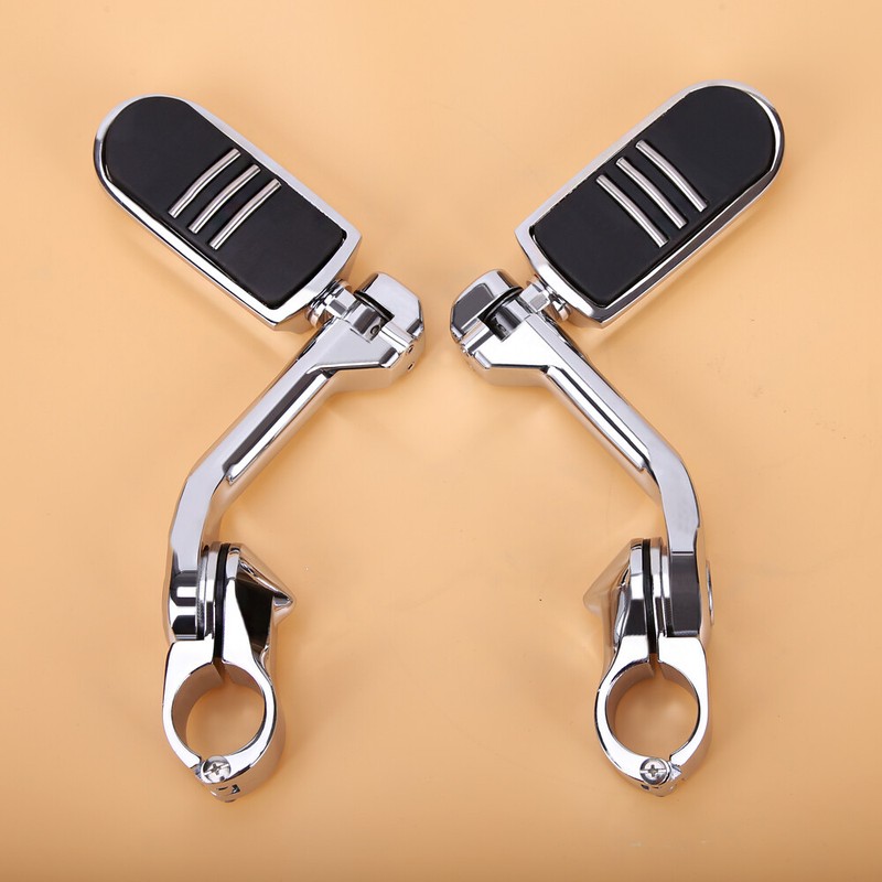 Motorcycle Highway Foot Pegs Pedal Footrest / Mount For Harley Softail Dyna