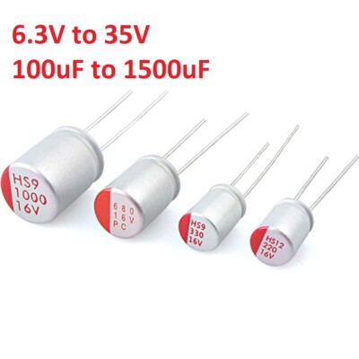 6.3V - 35V Solid Aluminum Electrolytic Capacitors For Charger Power Adapter