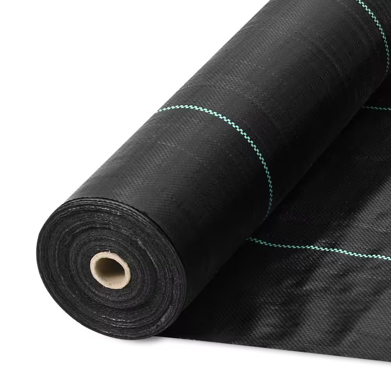 SVOPES Weed Barrier Landscape Fabric 6x100ft Heavy Duty Woven Ground Cover Black