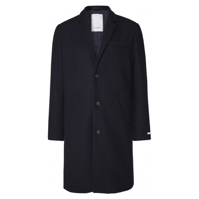 

Шерстяное пальто Les Deux Madison Мужское темно-синее, Синий, Les Deux Madison Wool Coat