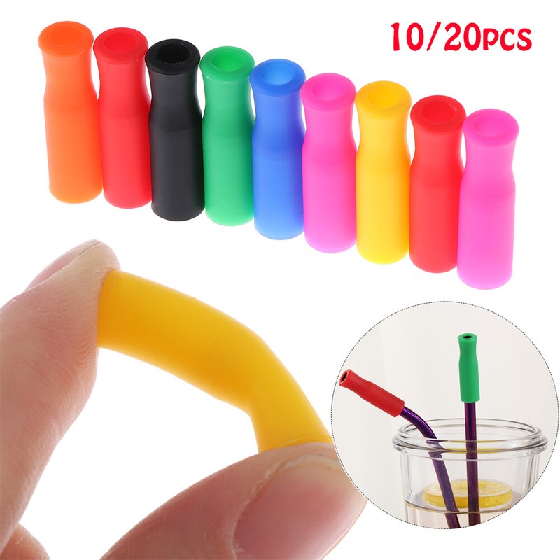 Teeth Protector Reusable silicone cover drinking straw Straw sleeve