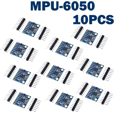 10PCS MPU-6050 Module 3 Axis Gyroscope+Accelerometer Module for Arduino MPU 6050