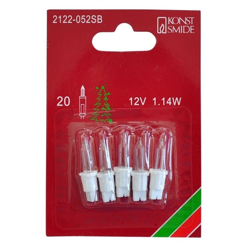 Konstsmide 2122-052sb Ersatz Birne LÃ¤Mpchen Lampe FÃ¼R Lichterketten 1,14w 12v