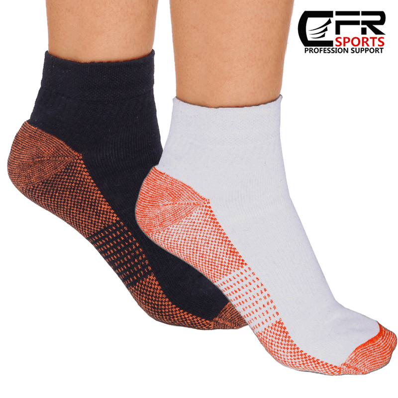 1-3 Pairs Copper Compression Socks Plantar Fasciitis Arch Ankle Running Support