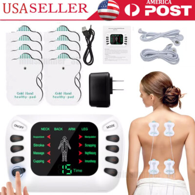 Electric Pulse Massager Tens Unit Muscle Stimulator Machine Therapy Pain Relief
