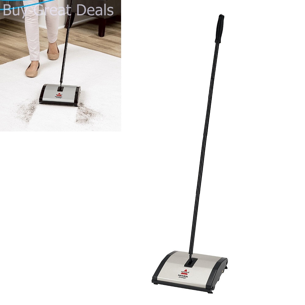 Bissell Natural Sweep Manual Carpet And Floor Sweeper New | eBay