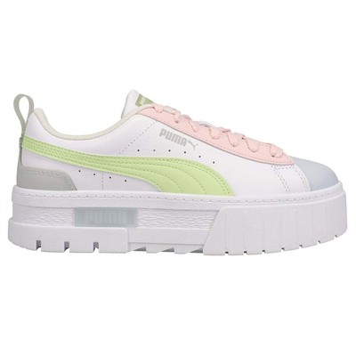 

Puma Mayze Leather Pop Platform Женские белые кроссовки Повседневная обувь 385591-02, Белый, Puma Mayze Leather Pop Platform