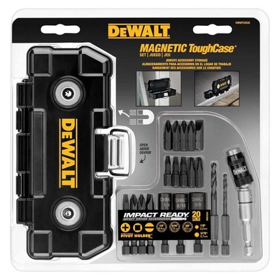 Dewalt 20 Pc Impact Ready Magnet Tough Case Set