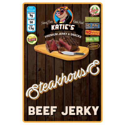 Katie's Beef Jerky - Sugar Free/Keto Friendly - Mild or Spicy