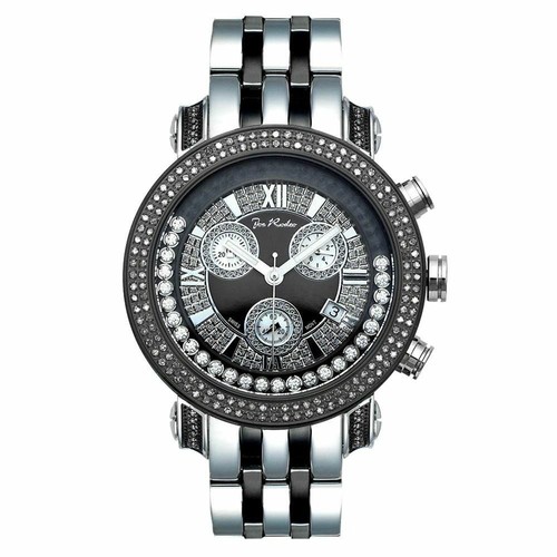 Pre-owned Joe Rodeo Men's Diamond Watch  Classic Jcl41(w) 1.75 Ct Illusion Dial In Black
