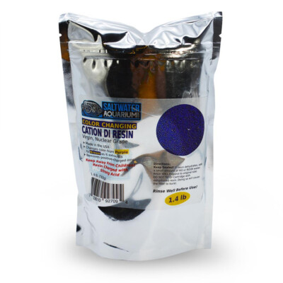 Premium CATION Charged Bulk Deionization Resin (Color Changing) RODI (1.4 lbs) R