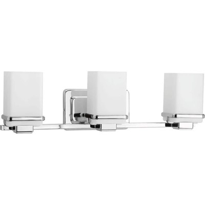 Progress Lighting Metric 3-Light Vanity Light 22''Width Dimmable Polished Chrome