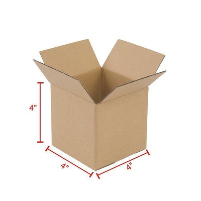 100 4x4x4 Shipping Boxs Packing Mailing Storage Corrugated Box