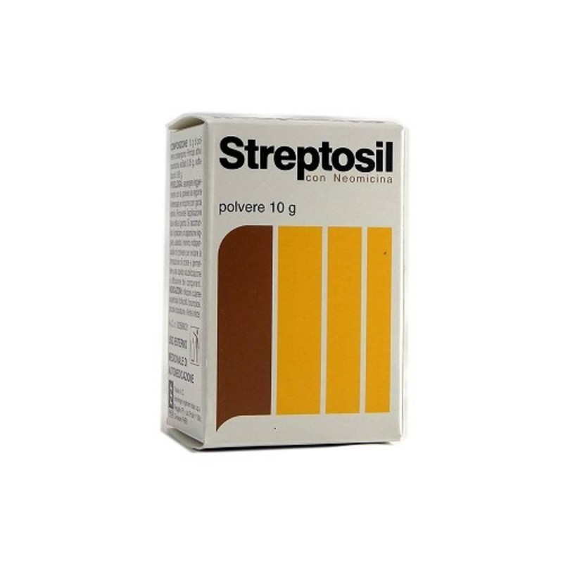 Crema E Polvere Cutanea Per Infezioni E Ferite - Streptosil 10g - Antibiotico Pe