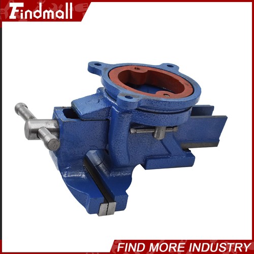 Findmall 5" Bench Vise with Anvil Swivel Locking Base Table Top Clamp Heavy Vice
