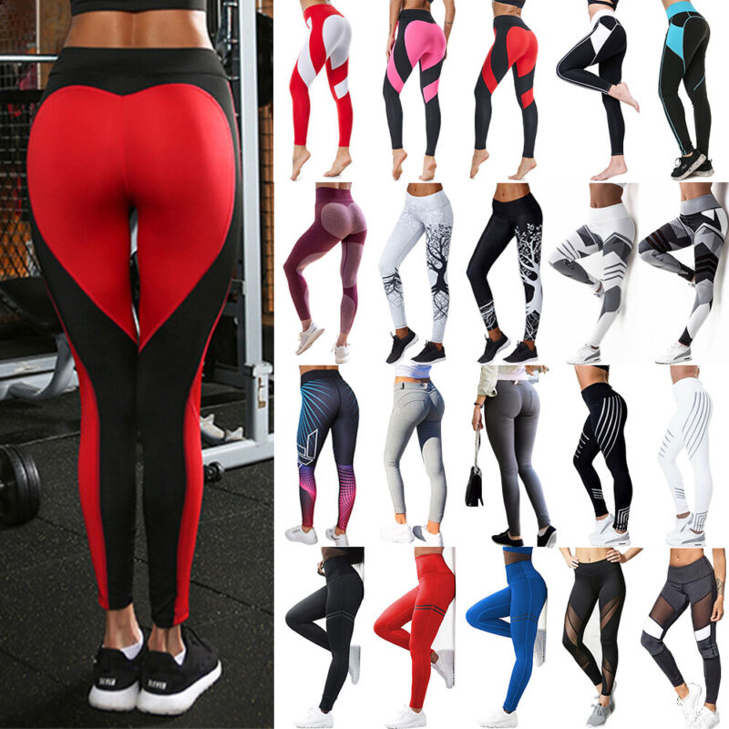 Women Butt Lift Yoga Pants High Waist Leggings Fitness Exercise Sports Trousers 3 Women Butt Lift Yoga Pants High Waist Leggings Fitness Exercise Sports Trousers 3