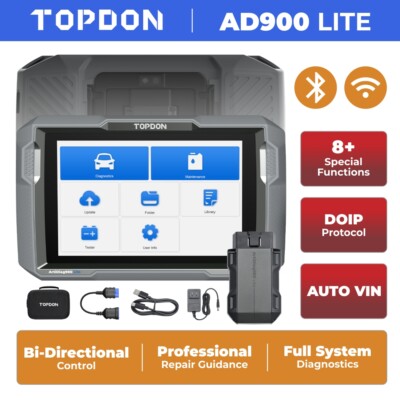 TOPDON AD900 Lite Car OBD2 Scanner Full System Bidirectional Diagnostic Tool BT