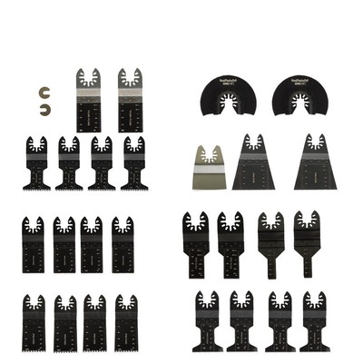 29 Pack Universal Wood Metal Oscillating Multitool Quick Release Saw Blades New