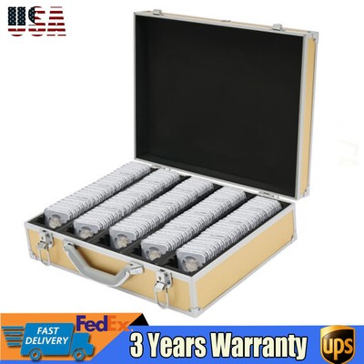 100 Coins Aluminum Coin Container Storage Box Holder Display Case with Handle