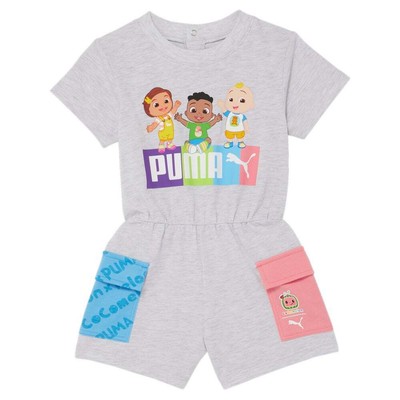

Комплект из футболки и шорт с короткими рукавами и круглым вырезом Puma Cocom X для девочек белого цвета, Белый, Puma Cocom X Crew Neck Short Sleeve T-Shirt - Shorts Set Toddler