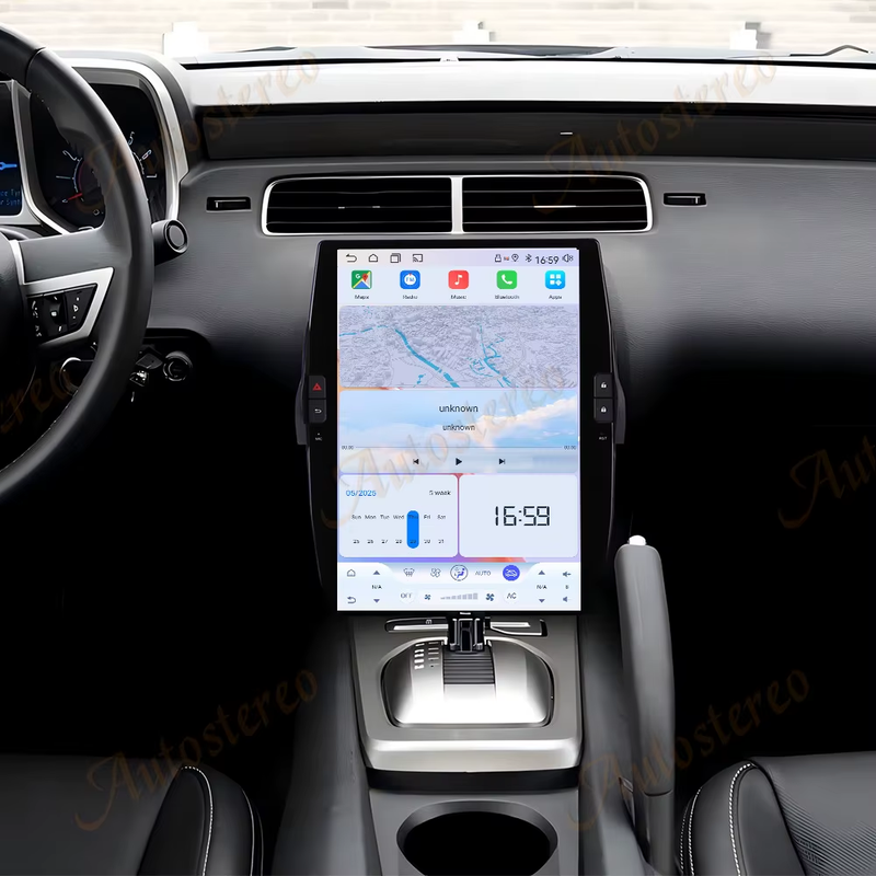 14.4 inch Carplay Android 14 For Chevrolet Camaro 2010-2015 Tesla Screen Car GPS