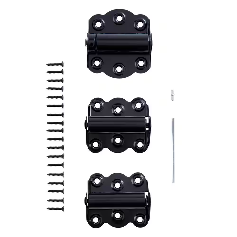 Storm Screen Door Hinges Self Closing Spring Loaded Adjustable Hardware 2 Pack