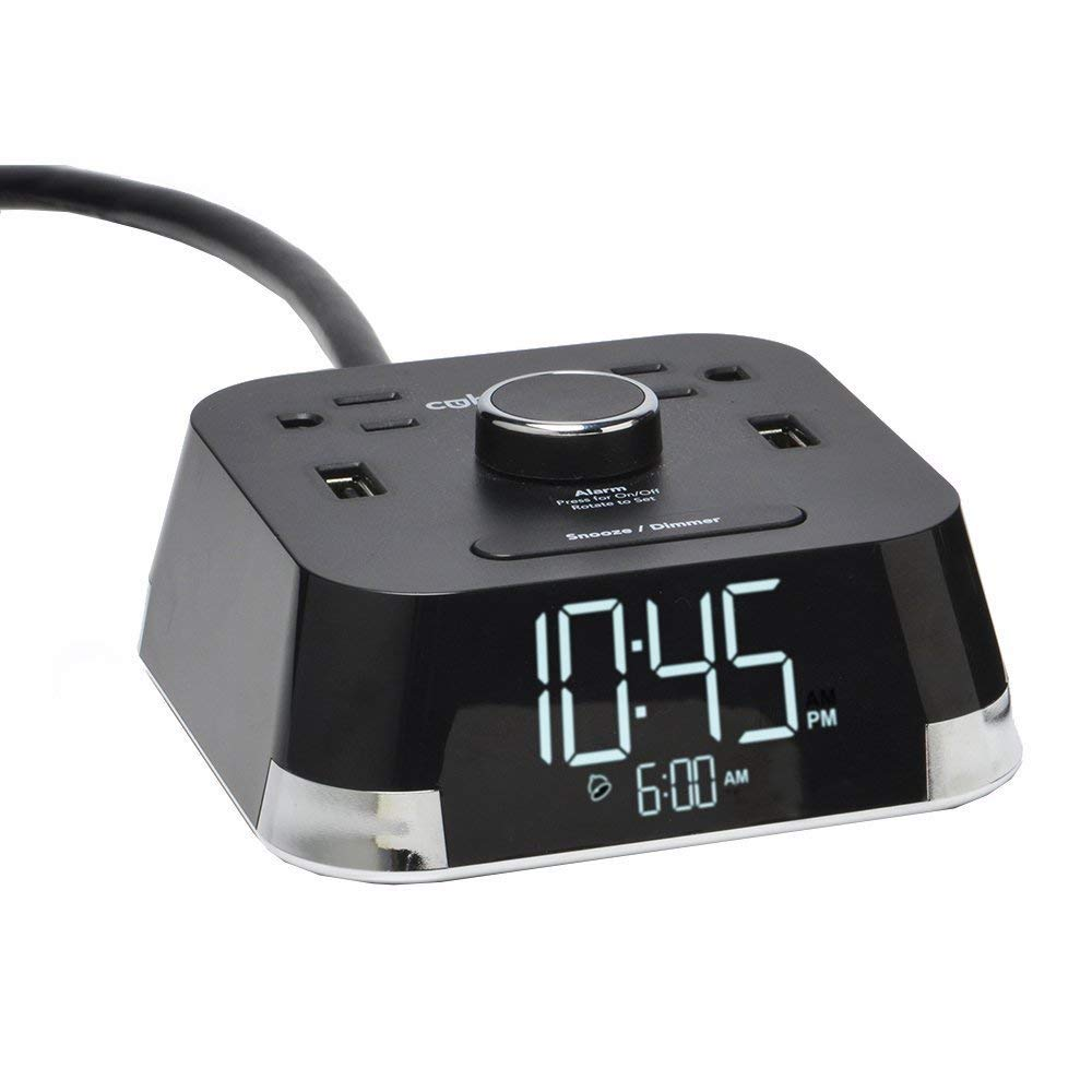 Charger W/2 Usb Ports And 2 Outlets Charging Station