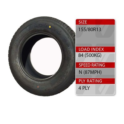 4 Stud 5 5 Pcd Trident 145 80r13 Caravan Trailer Spare Wheel And 4 Ply Tyre Trailer