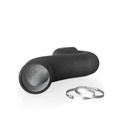 Flexible 6-Inch Four-Layer Aluminium Ducting, 8-Feet Long, Ventilation Exhaust