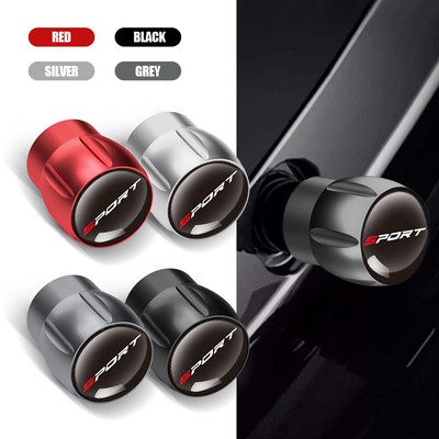 4pcs Sport Metal Car Wheel Tire Valve Stems Air Dust Cover Screw Cap Accessories