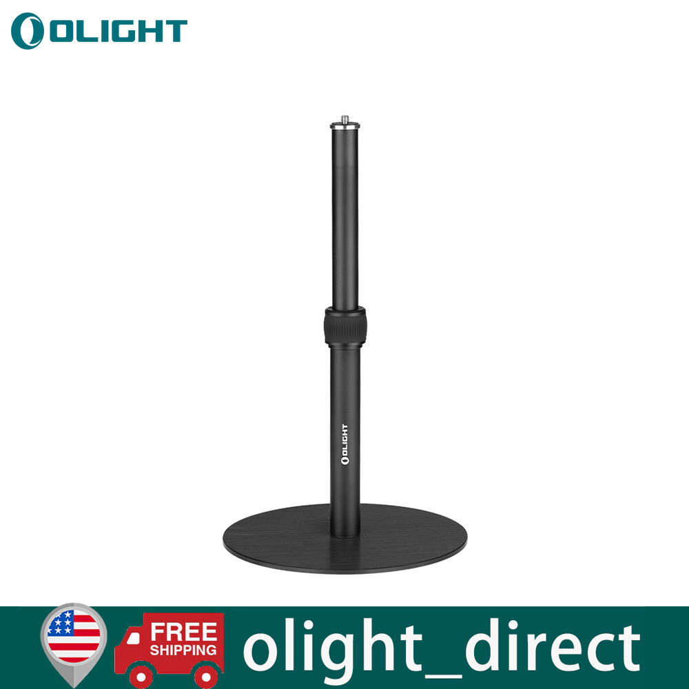 Olight Adjustable Height Light Stand Black Portable Firm