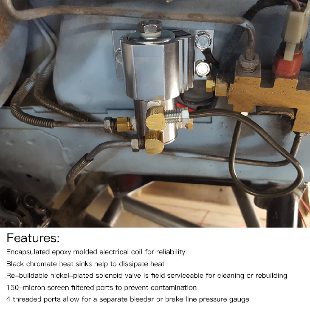 Front Brake Line Lock Roll Control Brake Line and Fitting Assembly