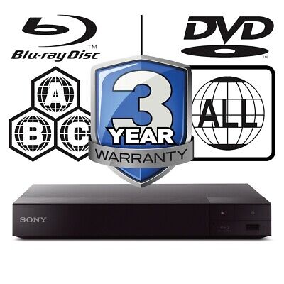Sony Blu-ray Player BDP-S6700 All Zone Code Free MultiRegion 4K Upscaling 3D