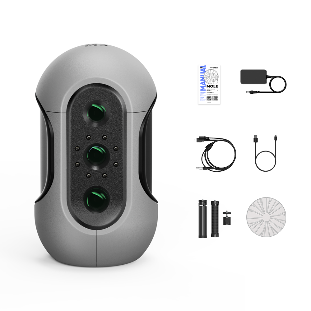 3DMakerpro Handheld 3D Scanner For 3D-Printing 0.1mm Resolution Mole Premium US