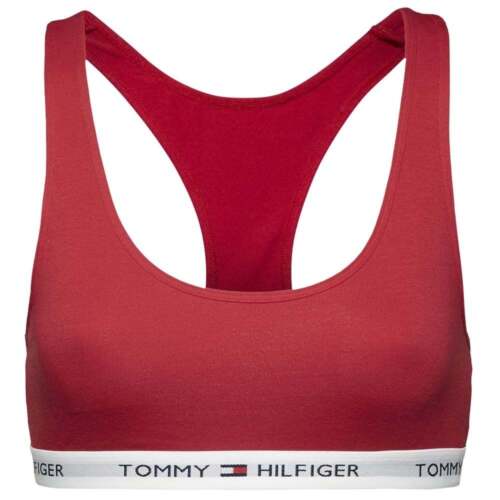 tommy hilfiger red sports bra