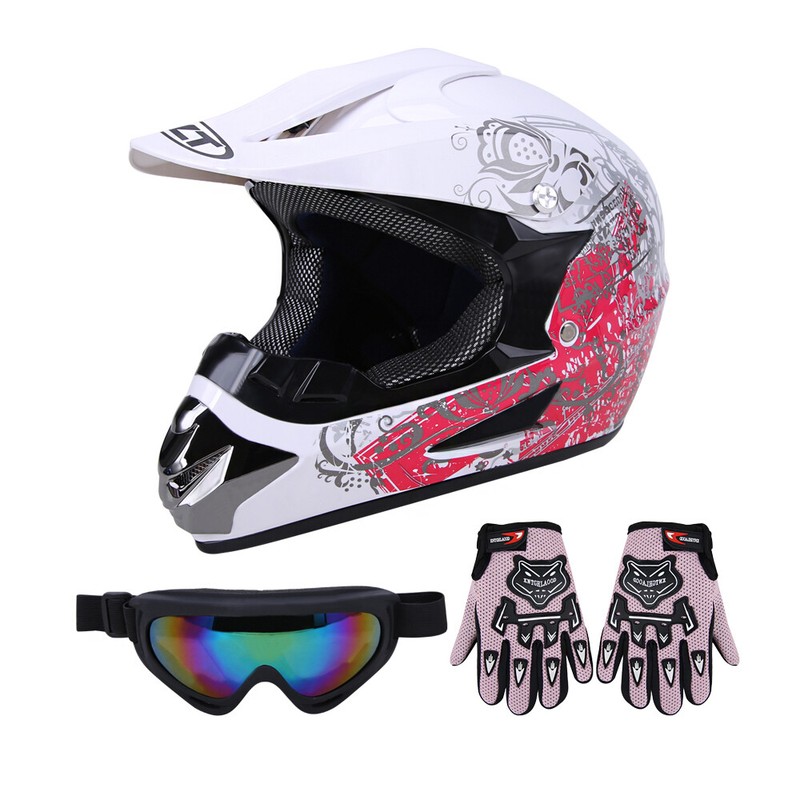 Adult Youth MX BMX Helmet Motorcycle ATV Dirt Bike Off-Road Motocross DOT S-XXL