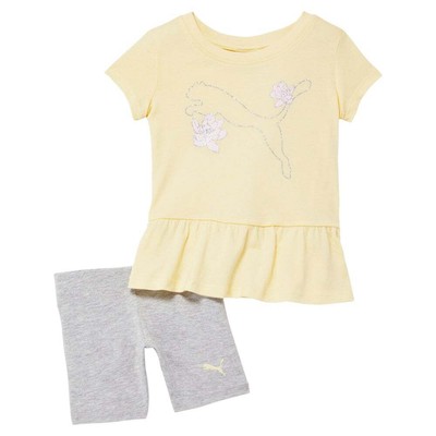 

Повседневные топы Puma Flower Power Graphic из двух предметов для девочек дошкольного возраста, размер , 858671, Розовый, Puma Flower Power Graphic TwoPiece Set Toddler