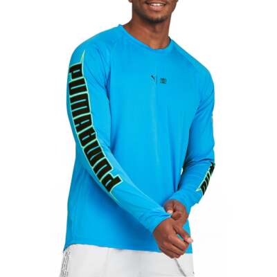 

Puma Train First Mile Xtreme Crew Neck Long Sleeve TShirt Mens Size  Casual To, Синий, Puma Train First Mile Xtreme Crew Neck Long Sleeve TShirt